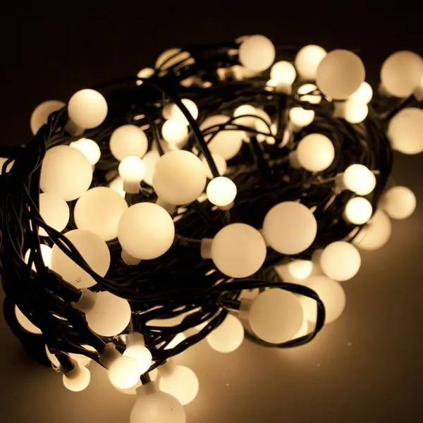 100 Berry Christmas LED Lights Warm White