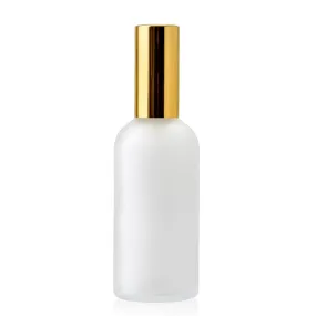 100ml Frosted Glass Spray Bottle (Shiny Gold)