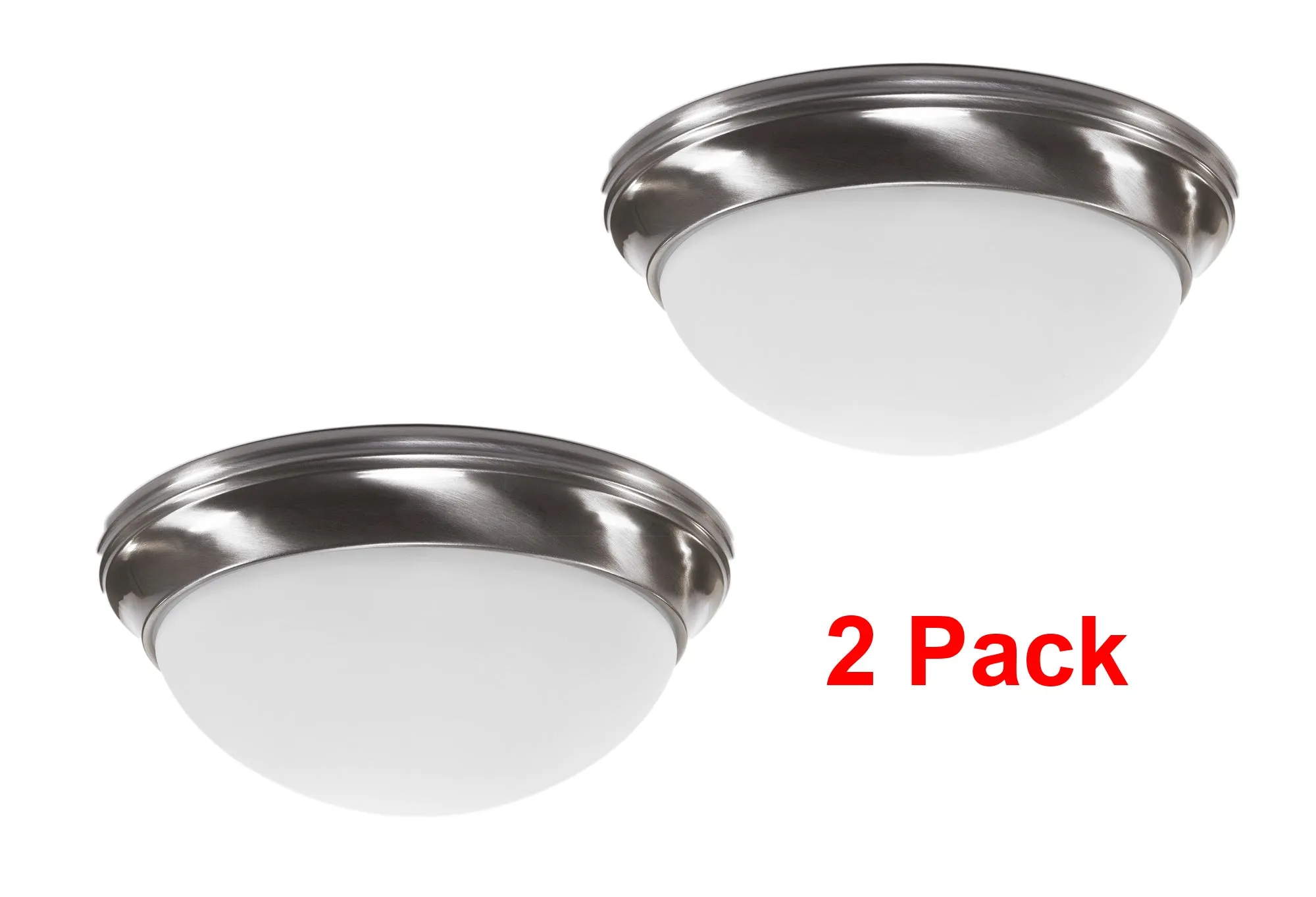 11 Inch Integrated LED Smooth Ceiling Flush Mount Fixture, 1150 Lumen, 3K/4K/5K Switch, 90  CRI, in 3 Finishes