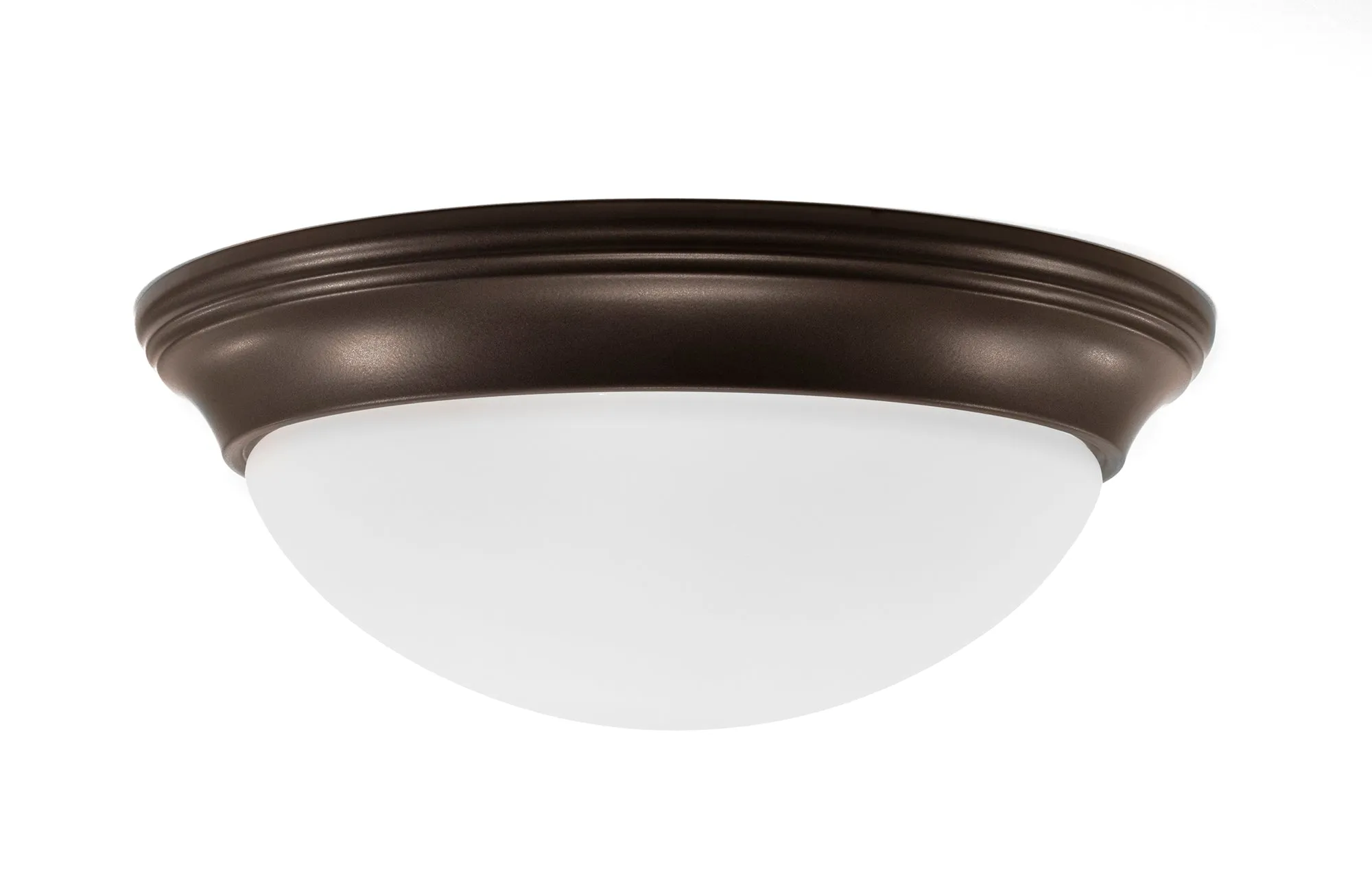 11 Inch Integrated LED Smooth Ceiling Flush Mount Fixture, 1150 Lumen, 3K/4K/5K Switch, 90  CRI, in 3 Finishes