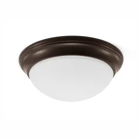 11 Inch Integrated LED Smooth Ceiling Flush Mount Fixture, 1150 Lumen, 3K/4K/5K Switch, 90  CRI, in 3 Finishes