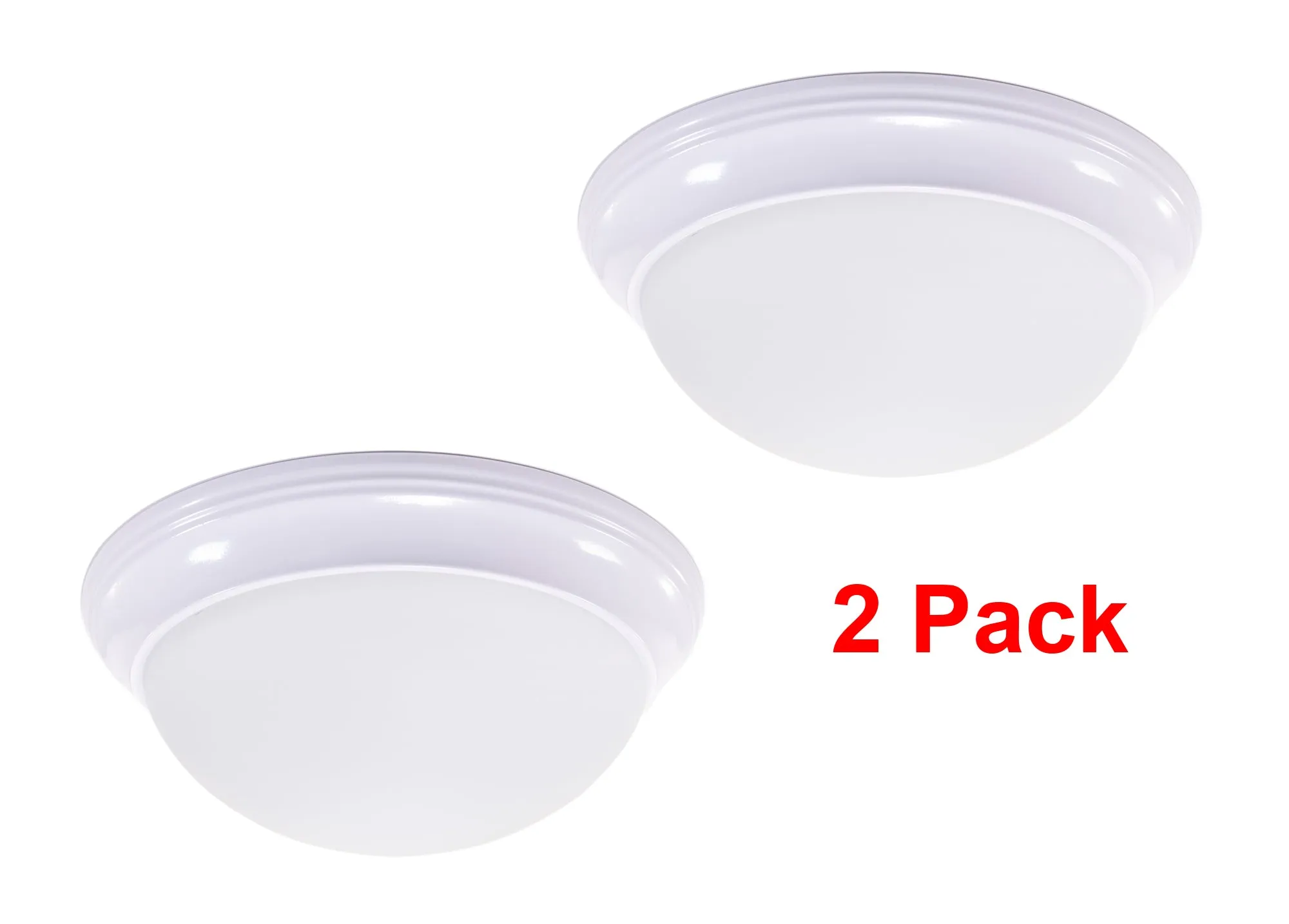 11 Inch Integrated LED Smooth Ceiling Flush Mount Fixture, 1150 Lumen, 3K/4K/5K Switch, 90  CRI, in 3 Finishes