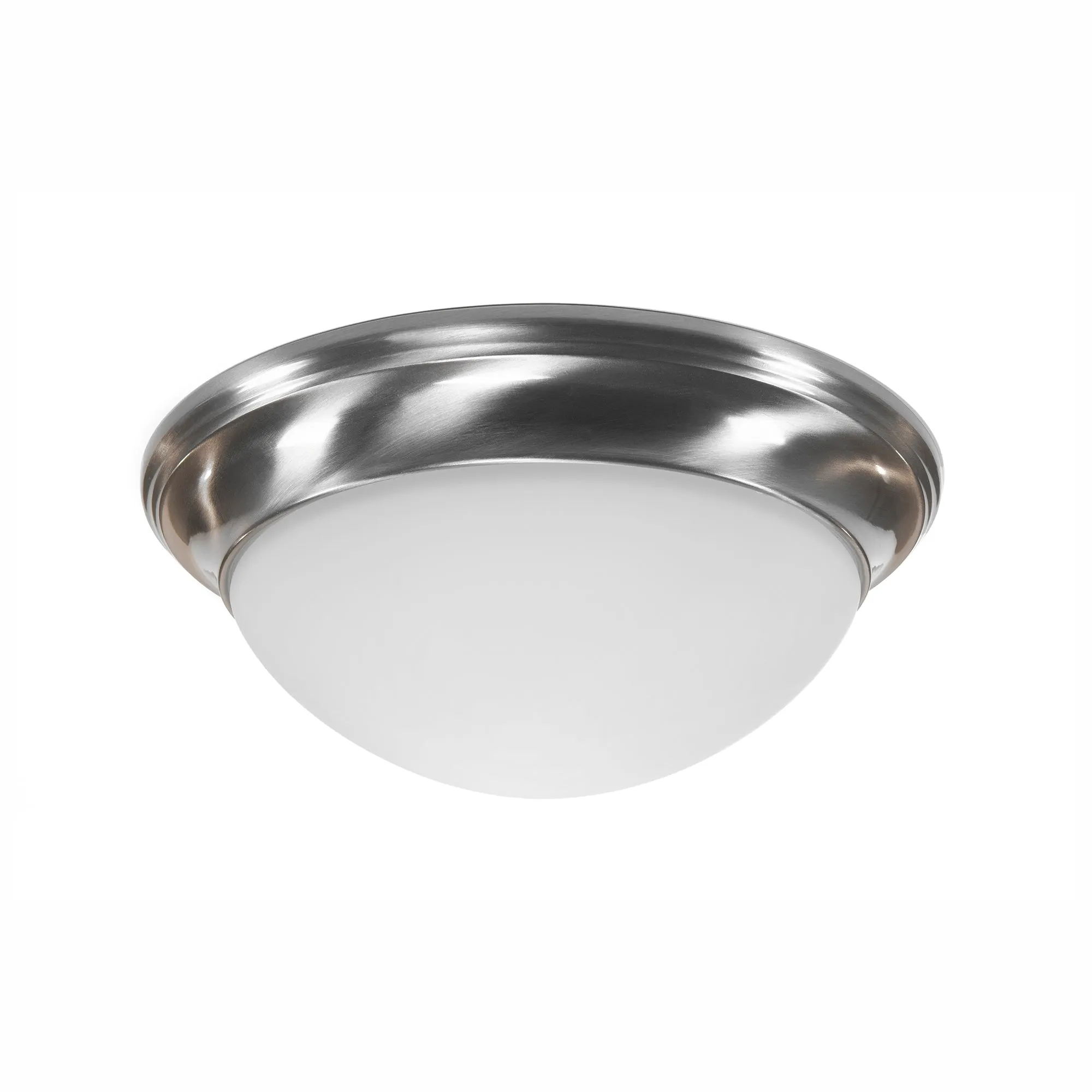 13 Inch Integrated LED Smooth Ceiling Flush Mount Fixture, 1950 Lumen, 3K/4K/5K Switch, 90  CRI, in 3 Finishes