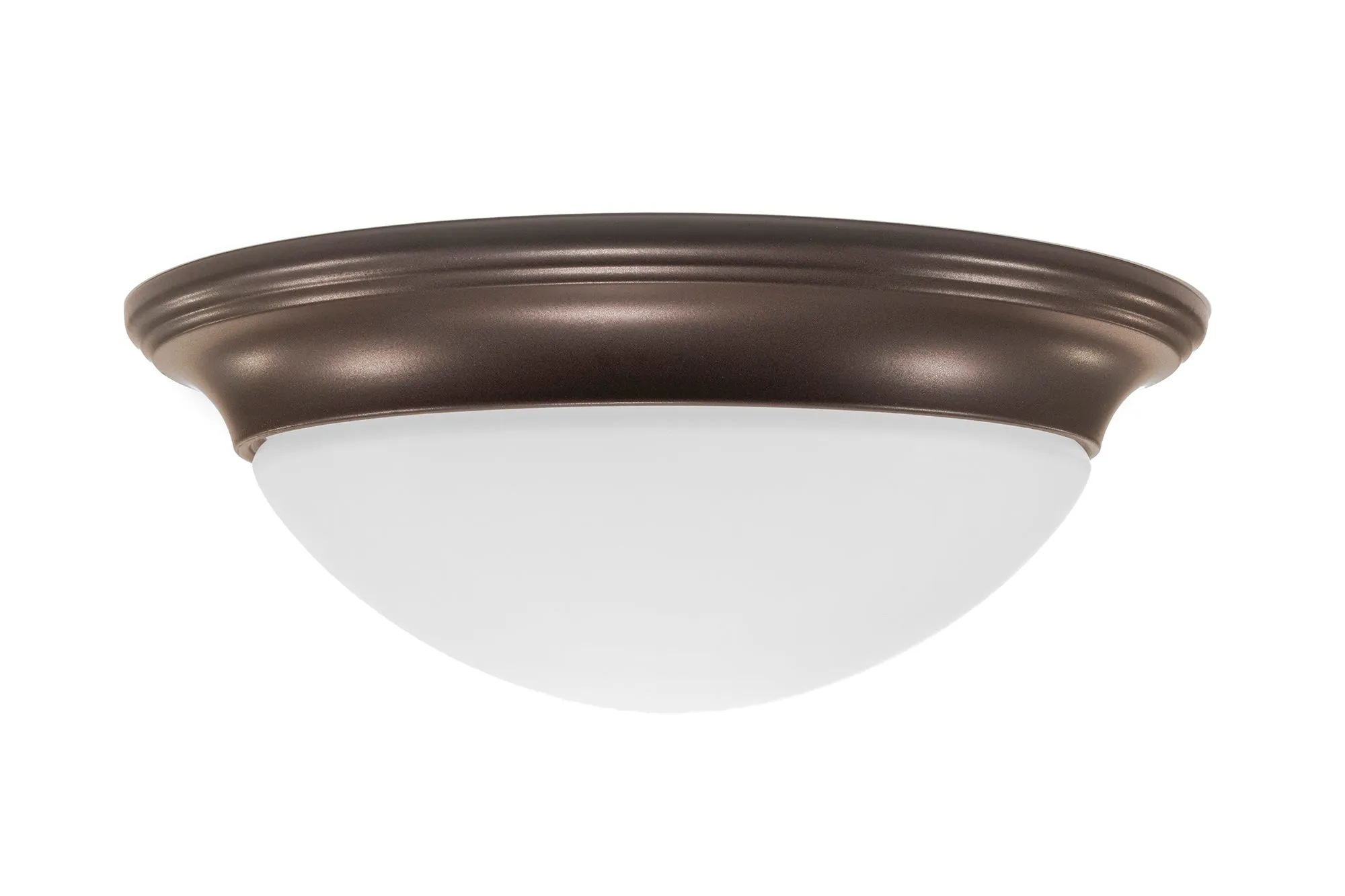 13 Inch Integrated LED Smooth Ceiling Flush Mount Fixture, 1950 Lumen, 3K/4K/5K Switch, 90  CRI, in 3 Finishes