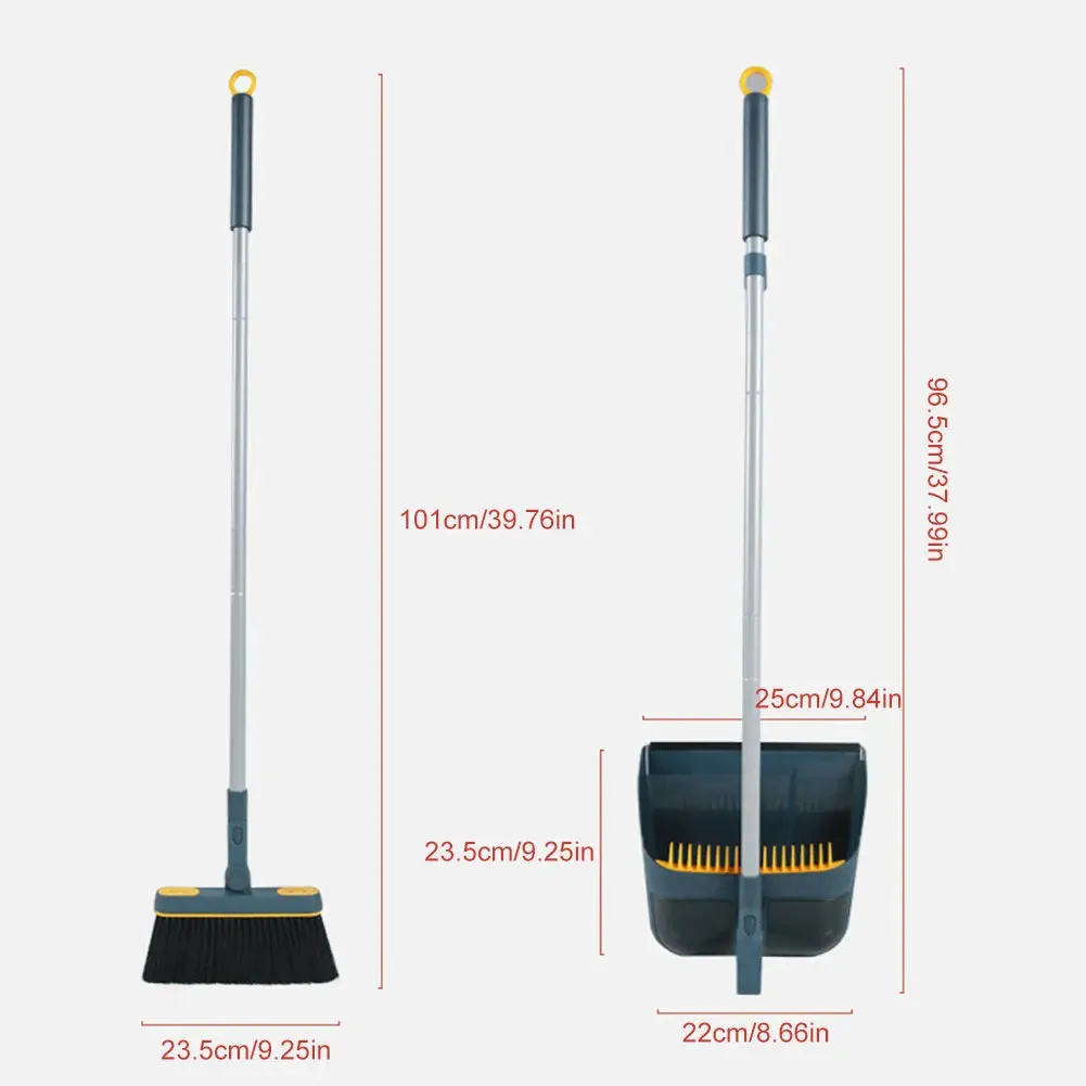 180° Rotatable Broom and Scoop Set