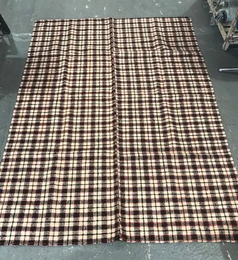 1940s  Ukraine Wool/Linen Throw Blanket   #4222