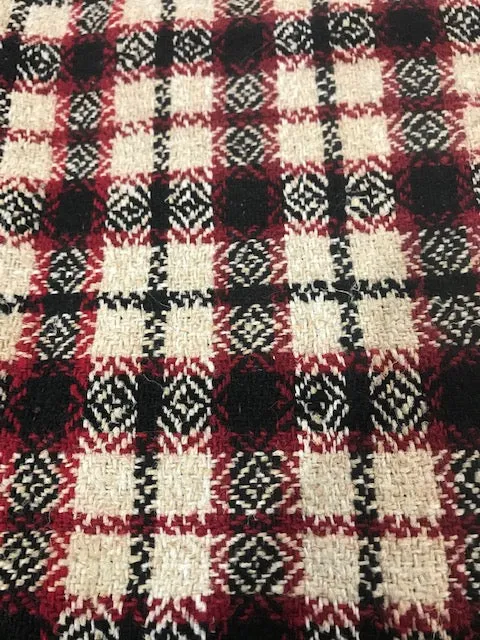 1940s  Ukraine Wool/Linen Throw Blanket   #4222