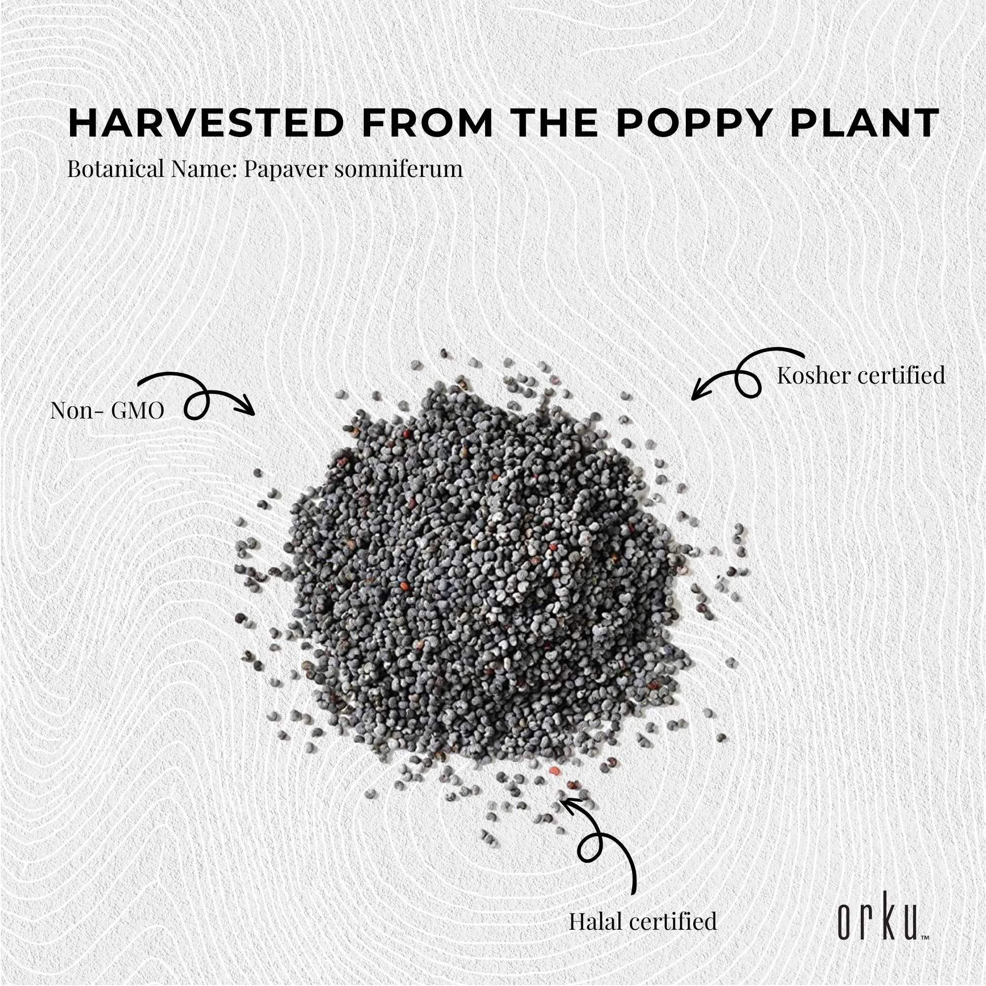 20Kg Australian Unwashed Poppy Seeds High Fibre for Baking