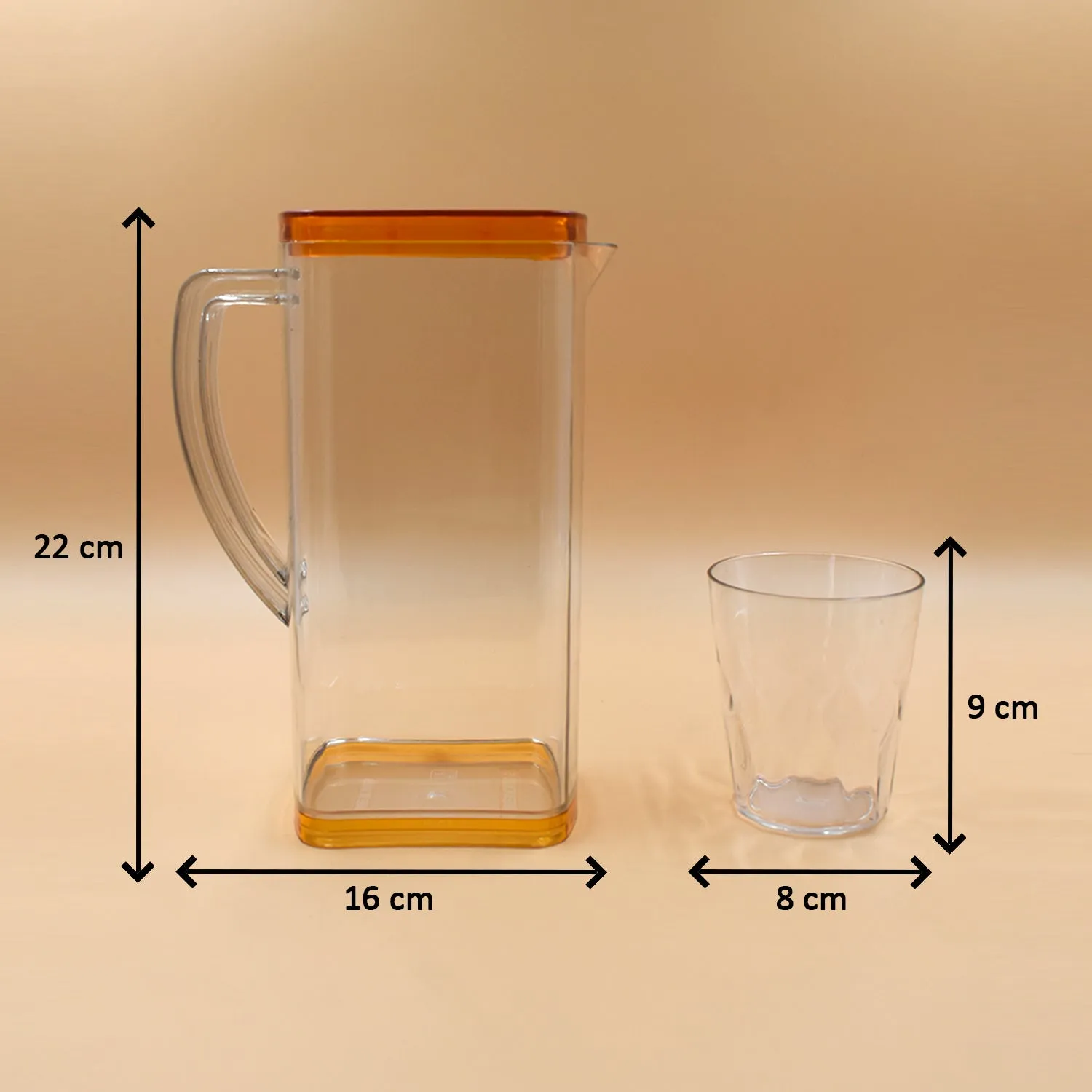 2246 Resistant Glass Jug for Juice, Milk, Cold or Hot Beverages