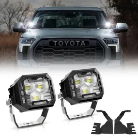 3 Inch LED Work Lights with Bracket for 2022-2024 Toyota Tundra | Horizon Series