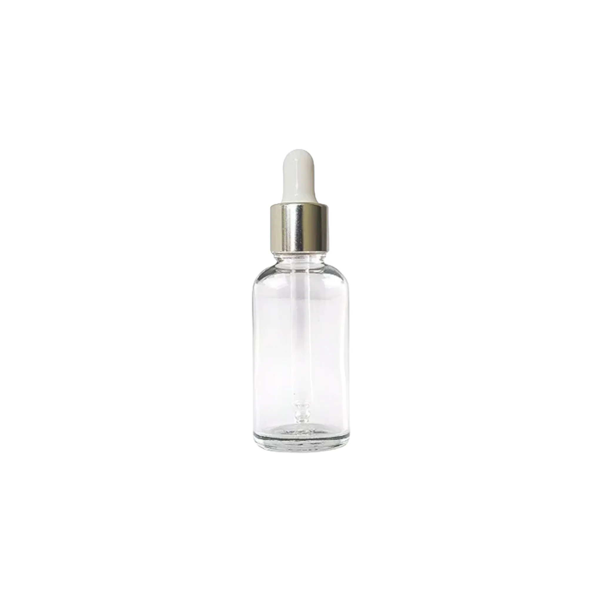 30ml Glass Dropper Bottle Clear with Pipette Lid