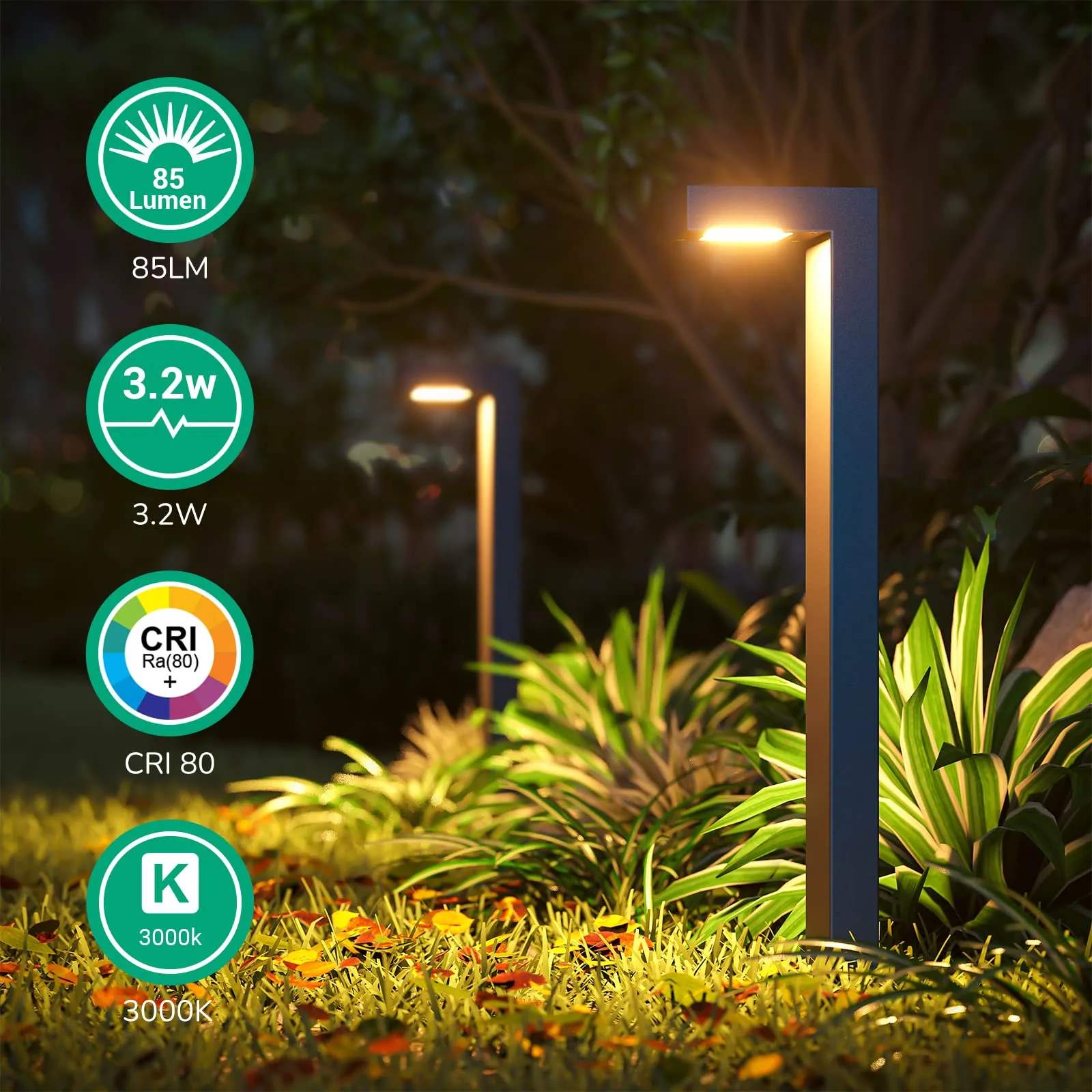 3.2W Waterproof Low Voltage Landscape Lights