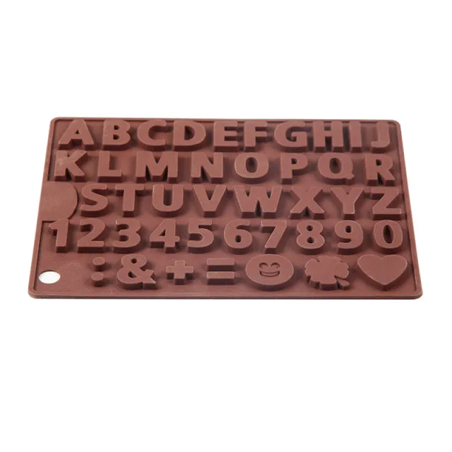 3D Alphabet Silicone DIY Chocolate Mold