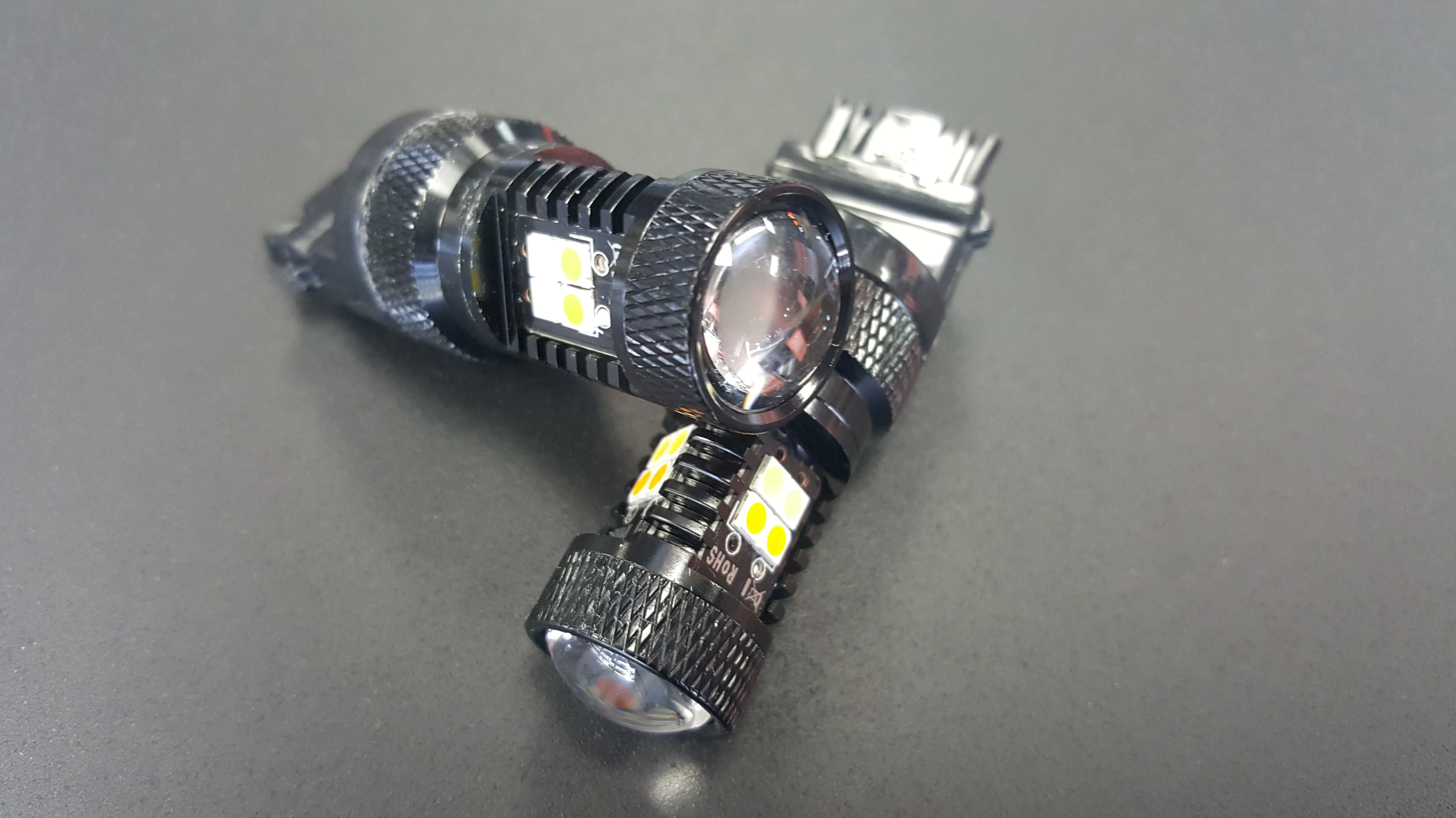 42 WATT WHITE 3157 LED HI INTENSITY BULB FOR PETERBILT 579 DAYTIME RUNNING ( PAIR )