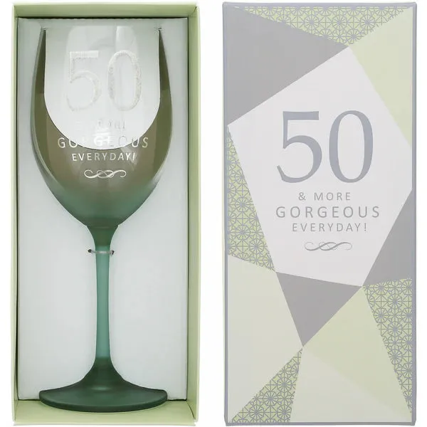 50 Gift Boxed 19oz Crystal Wine Glass