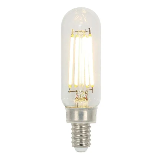 5W T8 Filament LED Dimmable Clear 2700K E12 (Candelabra) Base