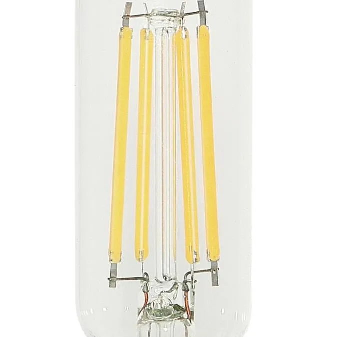 5W T8 Filament LED Dimmable Clear 2700K E12 (Candelabra) Base