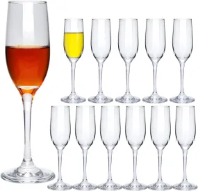 6 oz Champagne Glasses, Champagne Flutes Set of 12