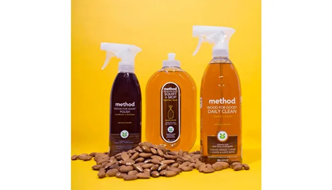 6 Pack: Method Daily Wood Cleaner, "Wood For Good", 28 Ounce - Ships Same/Next Day!