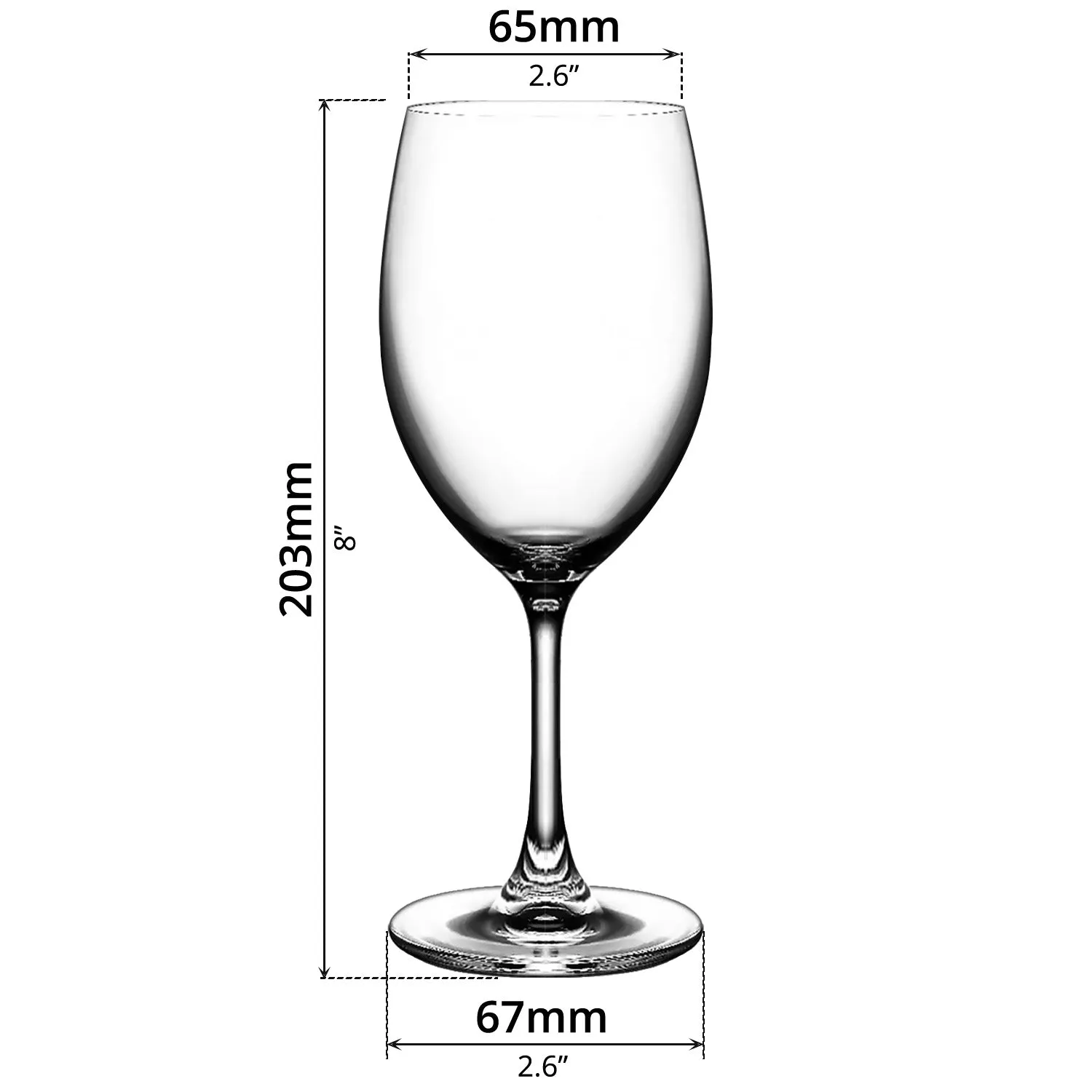 6-pcs Wine Glass (350ml)