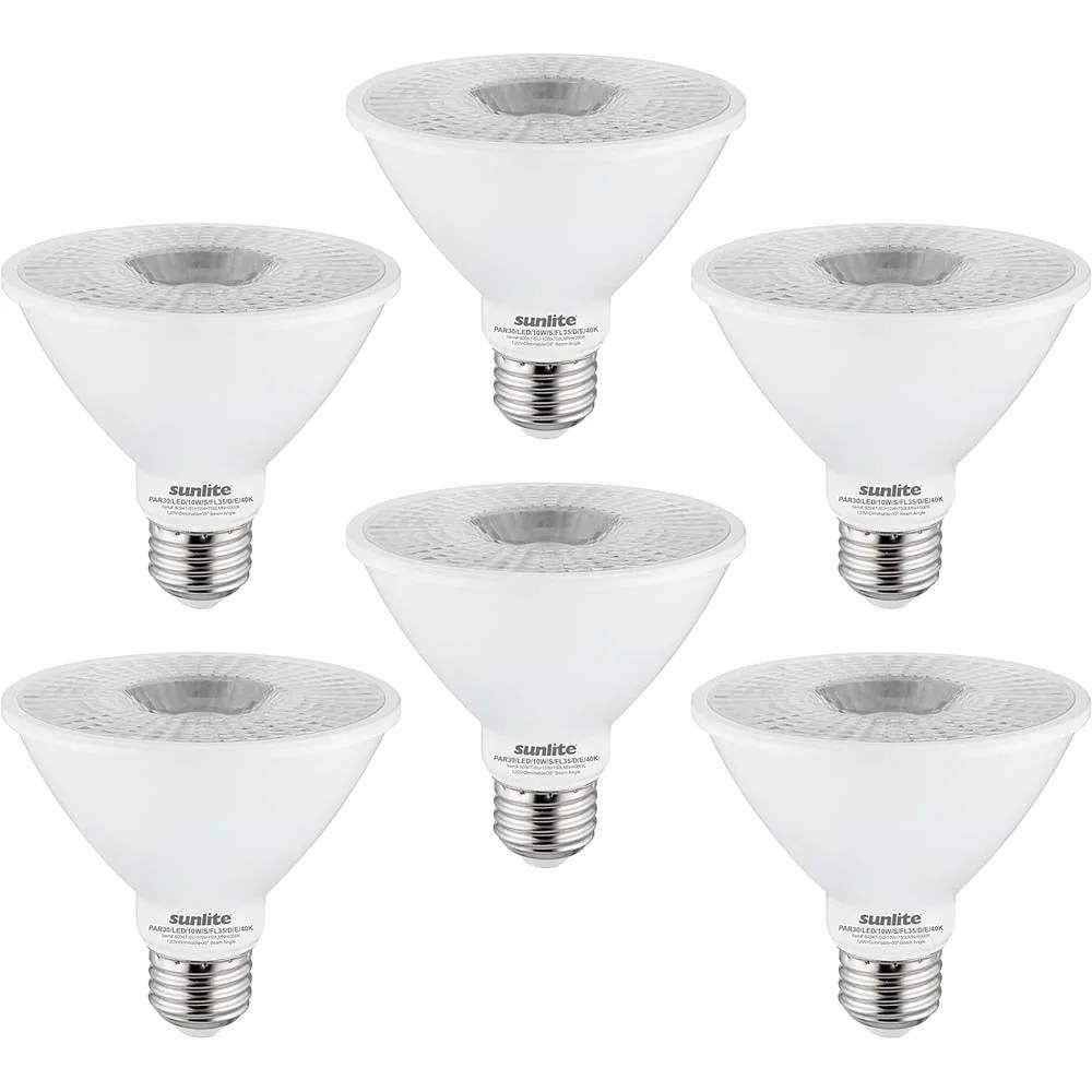 6Pk - Sunlite LED Par30 Short Neck Dimmable 4000k Cool White Bulb