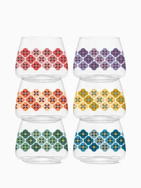 70's Flower Pattern - POP 12oz Rocks