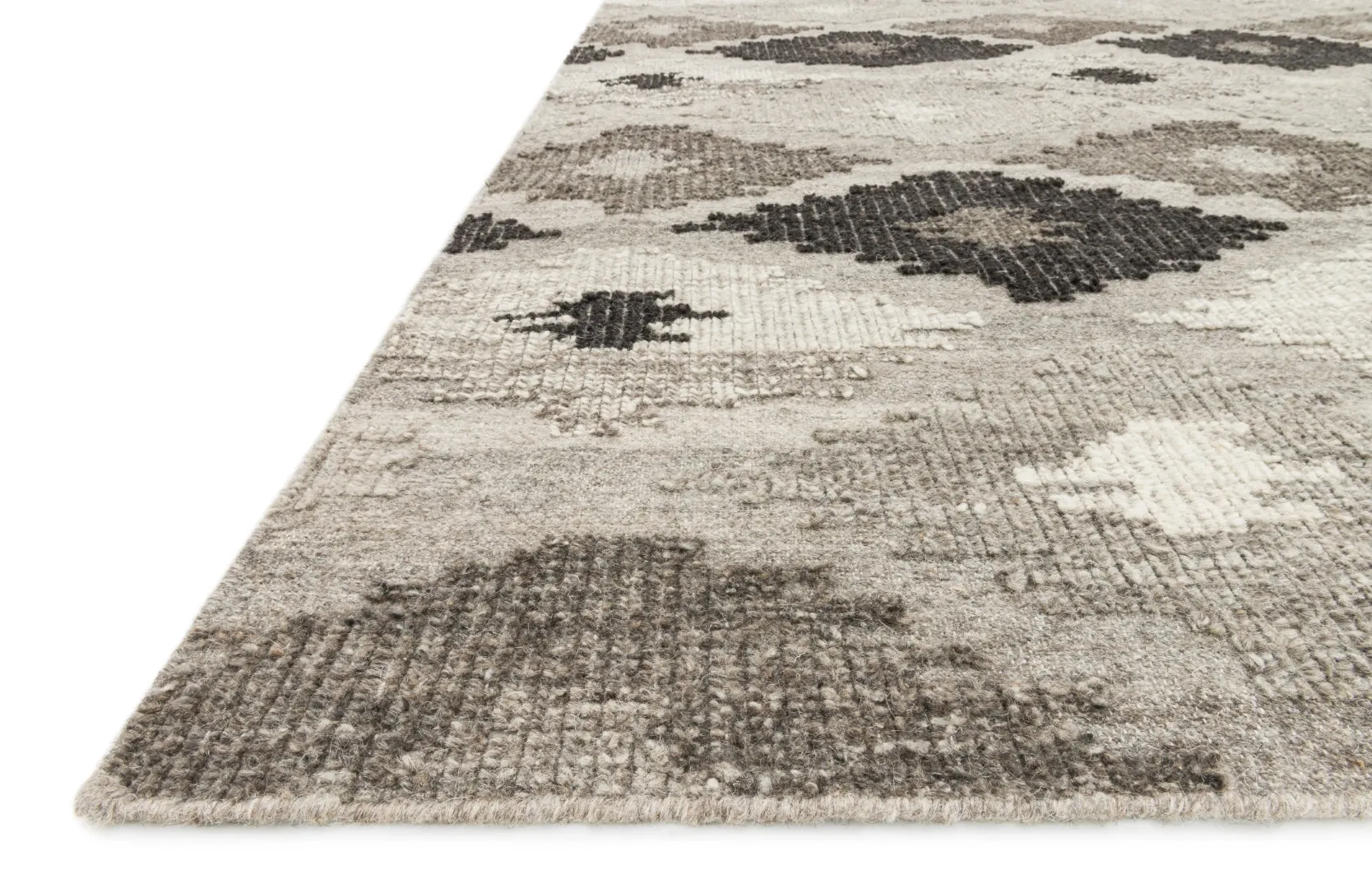 Akina Hand Woven Transitional Rug - Durable Wool and Cotton Blend with Geometric Design for High Traffic