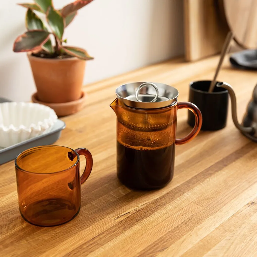 Amber Glass Mugs