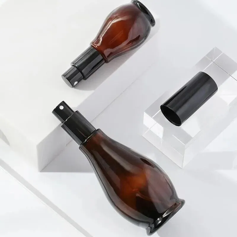 Amber Glass Spray Pump and Dropper Bottles