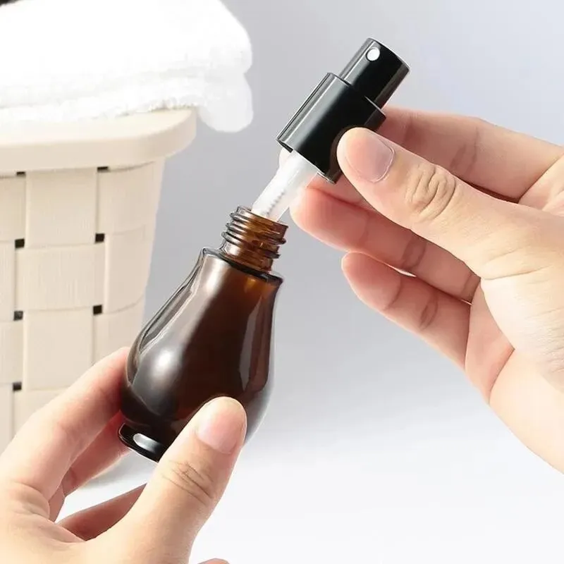 Amber Glass Spray Pump and Dropper Bottles