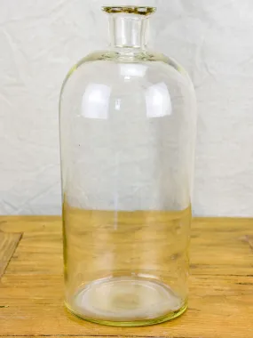 Antique French hand blown glass carafe / bottle