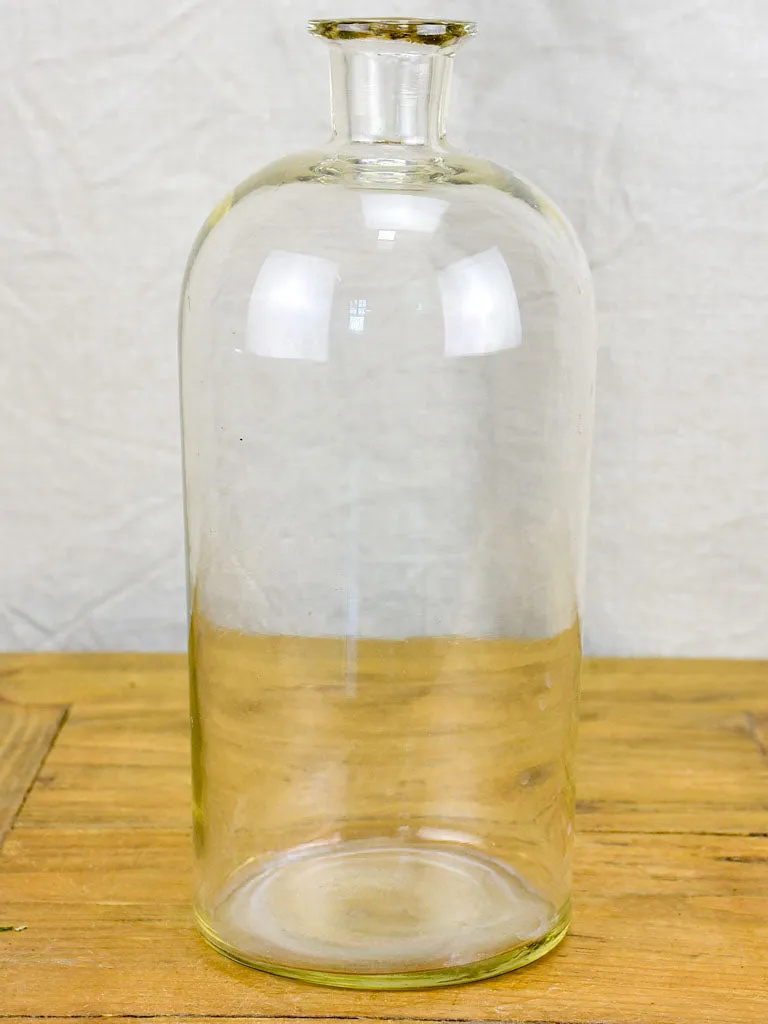 Antique French hand blown glass carafe / bottle