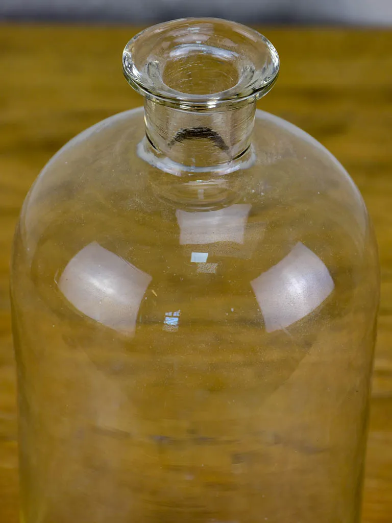 Antique French hand blown glass carafe / bottle