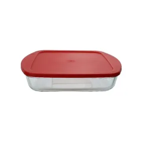 Aqua 1.6Lt Square Baking Tray with Lid Clear