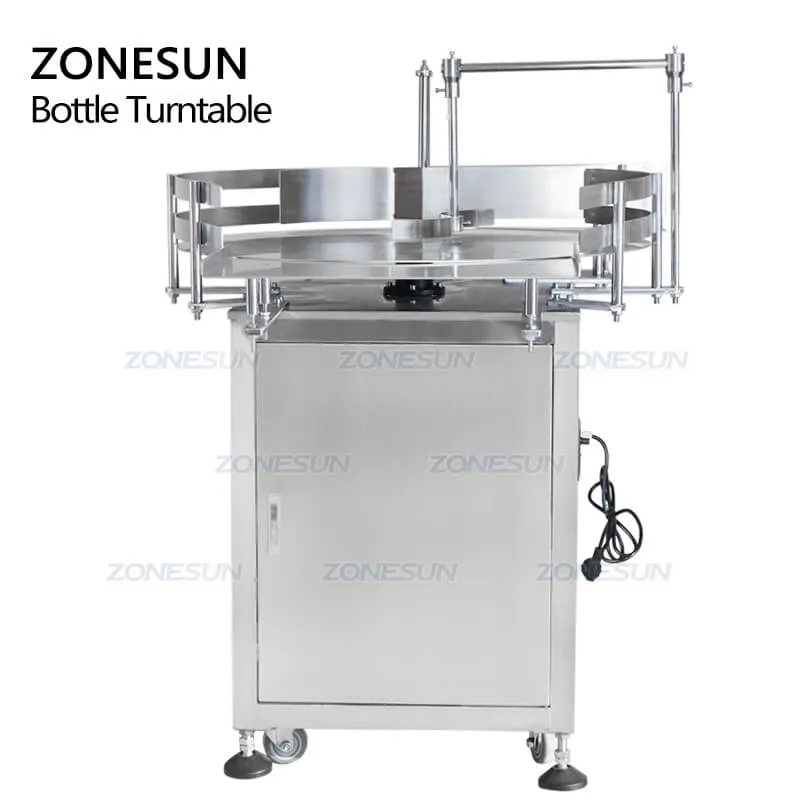 Automatic Round Rotary Plastic Glass Bottle Unscrambler Glass Bottle Sorting Turntable Feeding Table