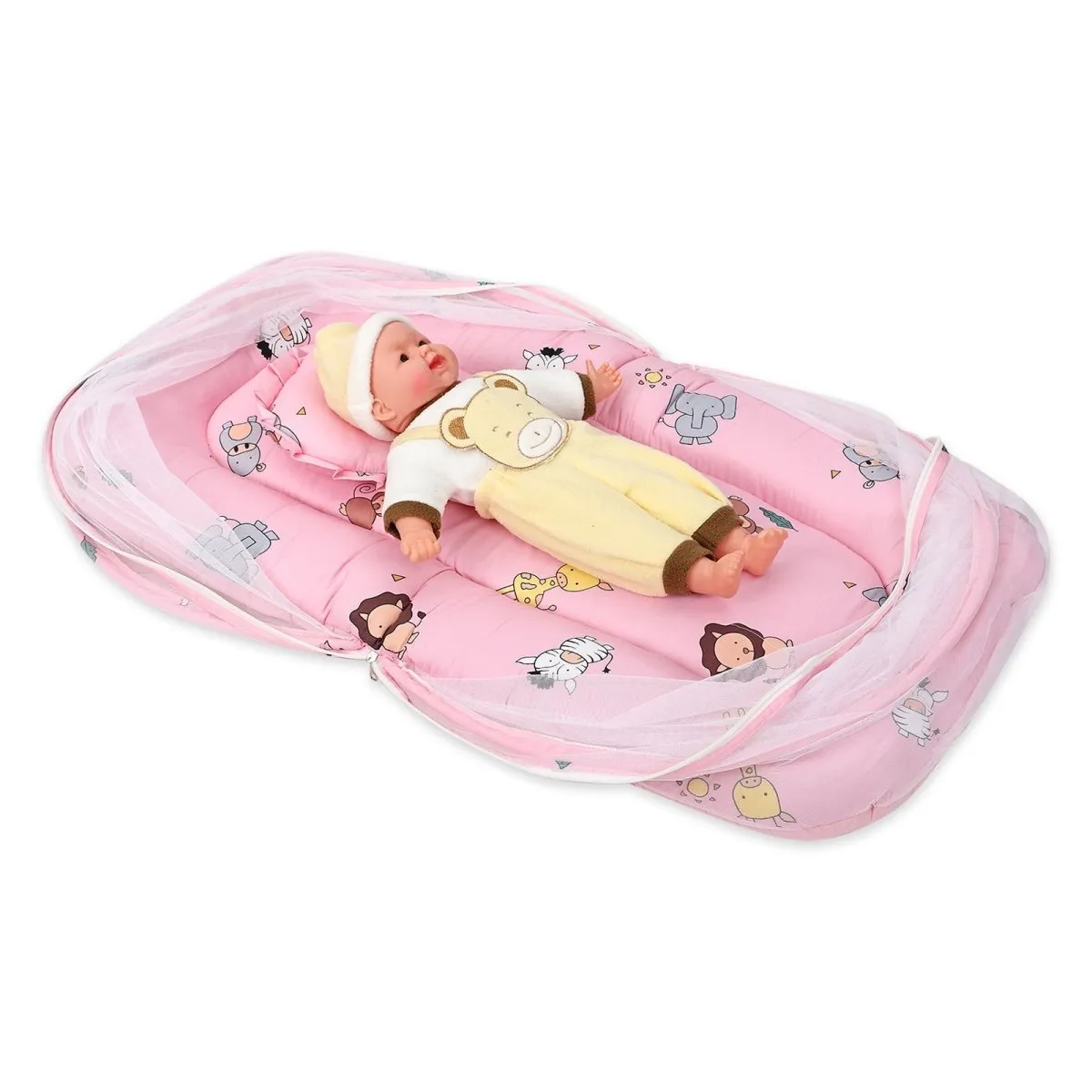 Baby Mosquito Net Portable Bed- Animal World