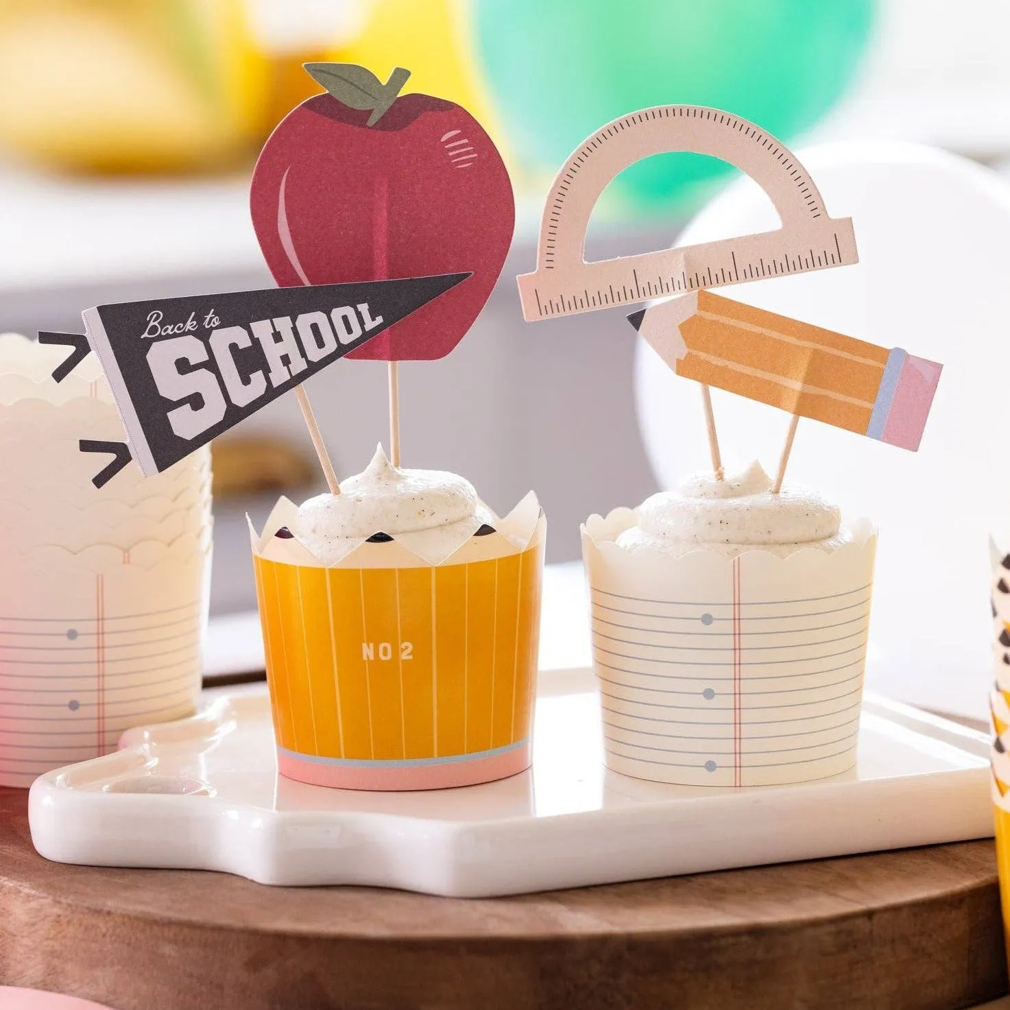 BACK TO SCHOOL BAKING CUPS