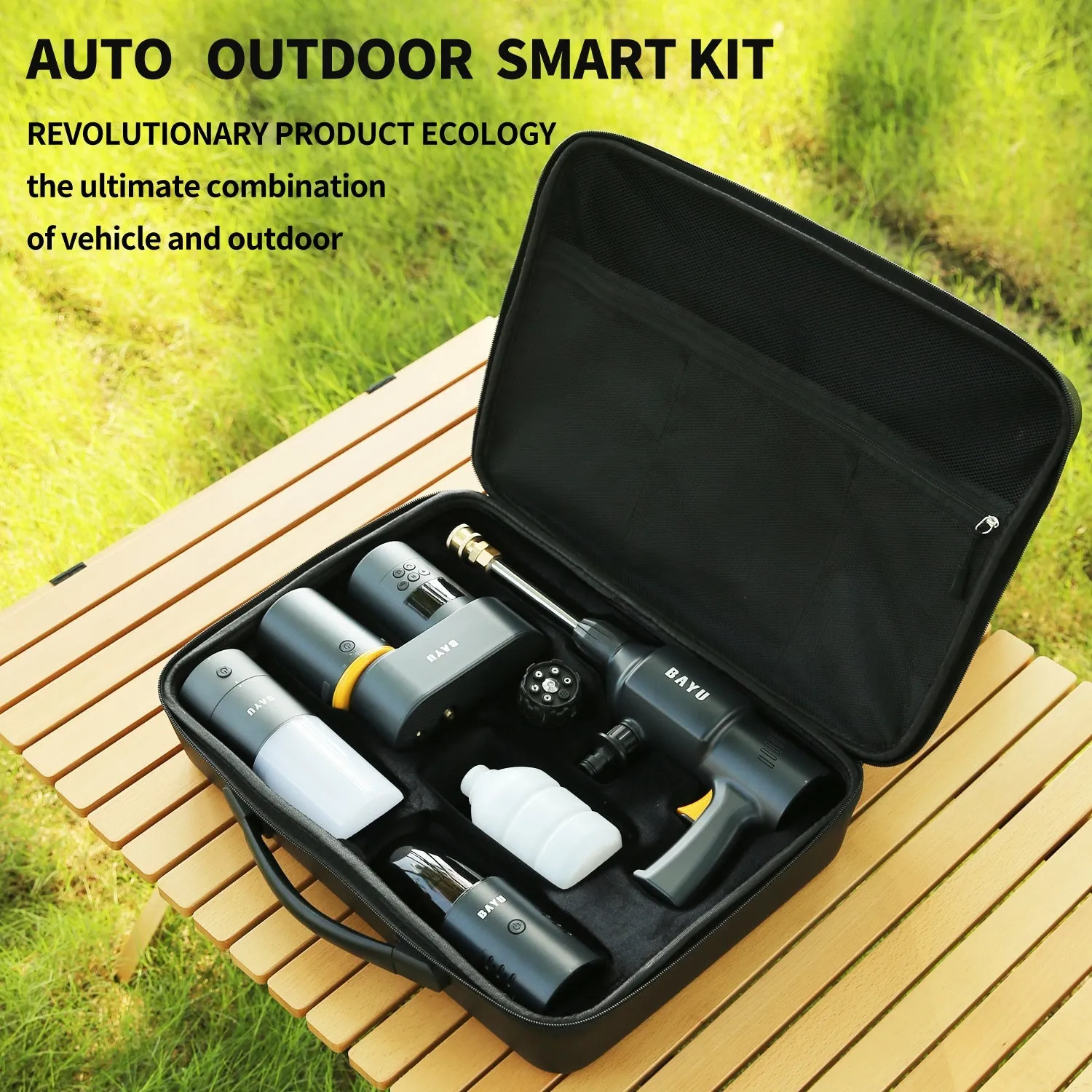 BAYU PORTABLE MODULAR 6 In 1 CAR TOOL