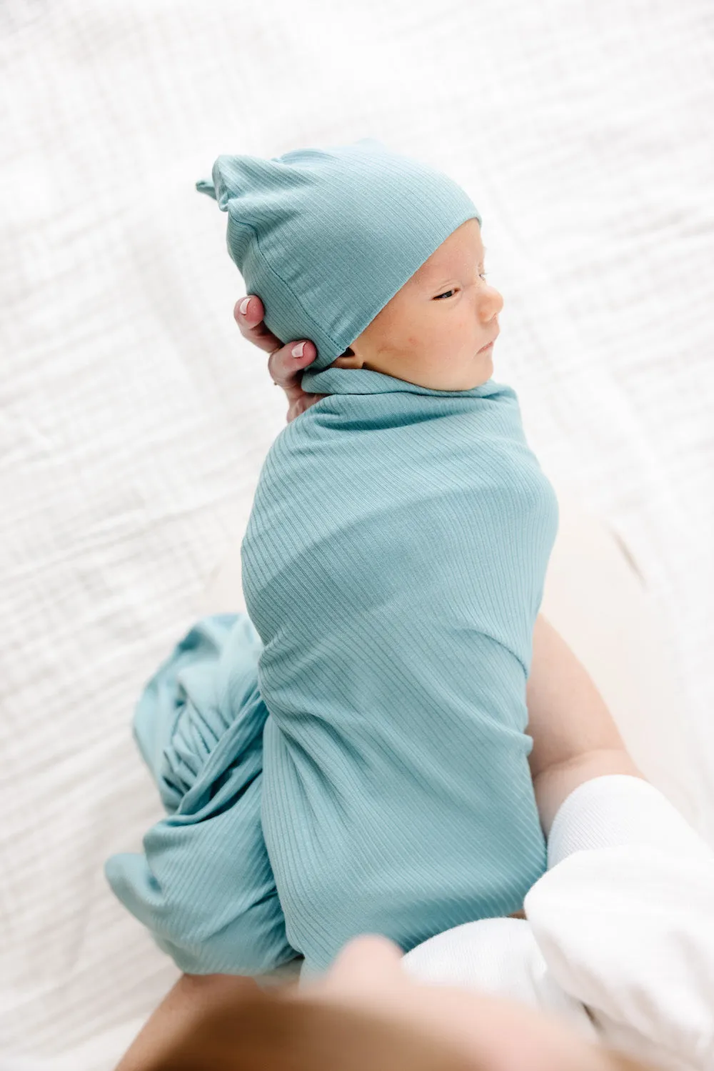 Beckham Ribbed Swaddle Blanket