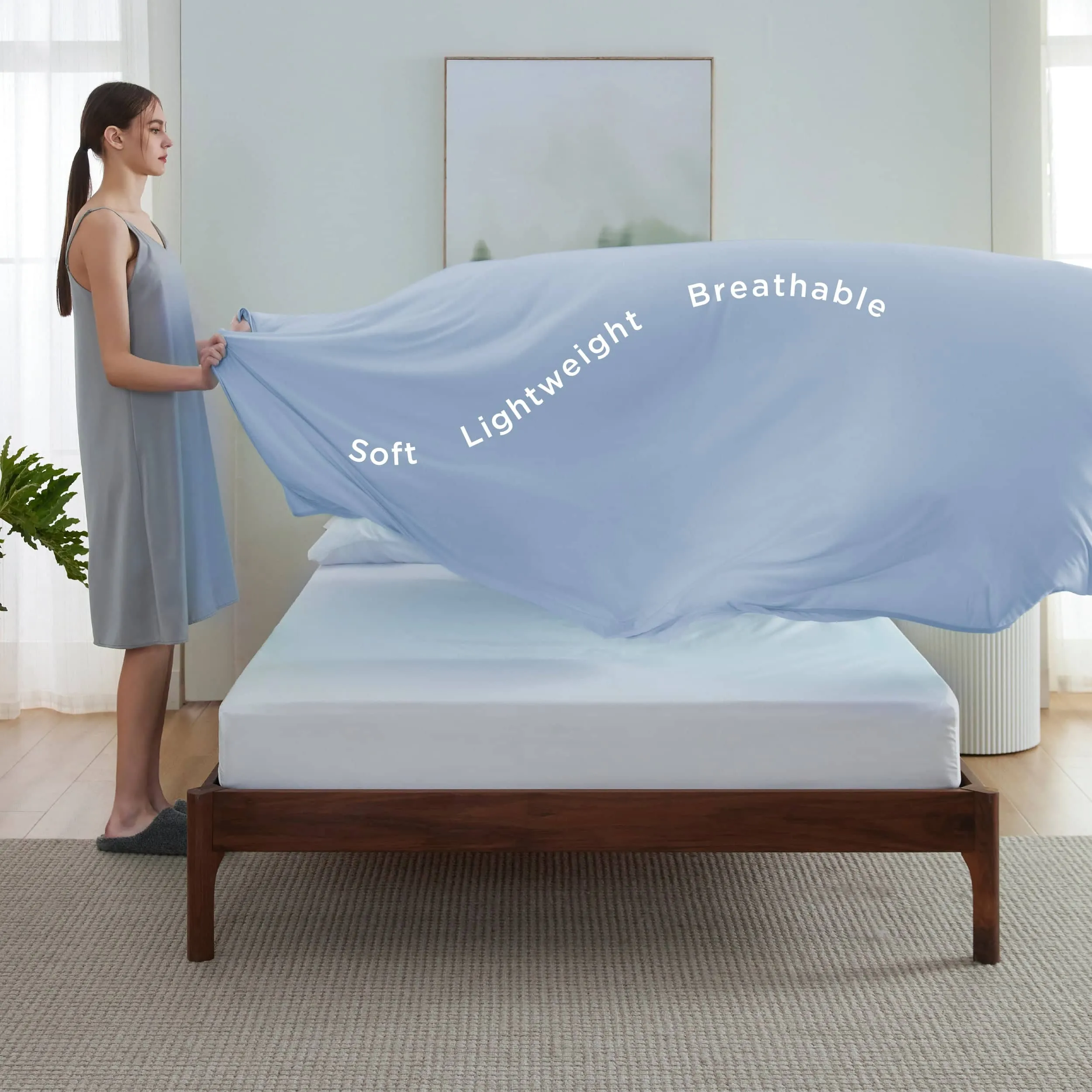 Bedsure Breescape Reversible Cooling Blanket for Hot Sleepers