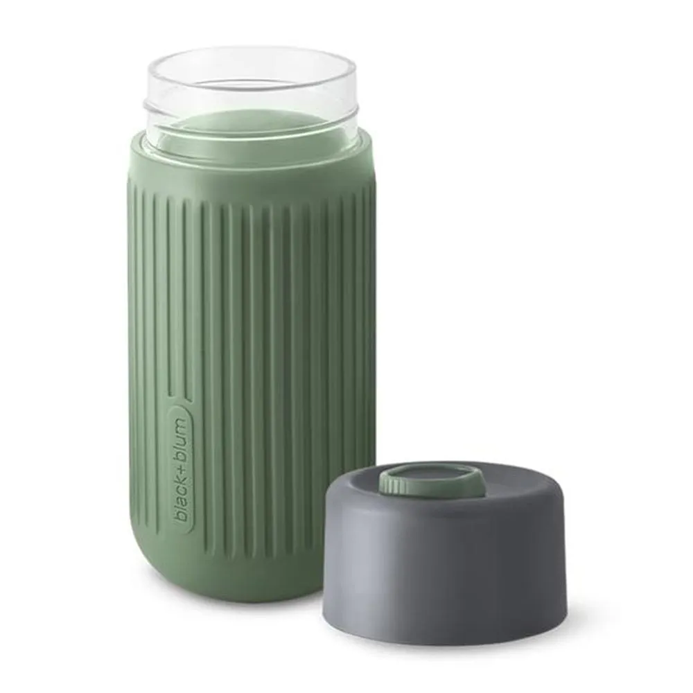 Black   Blum Glass Travel Cup