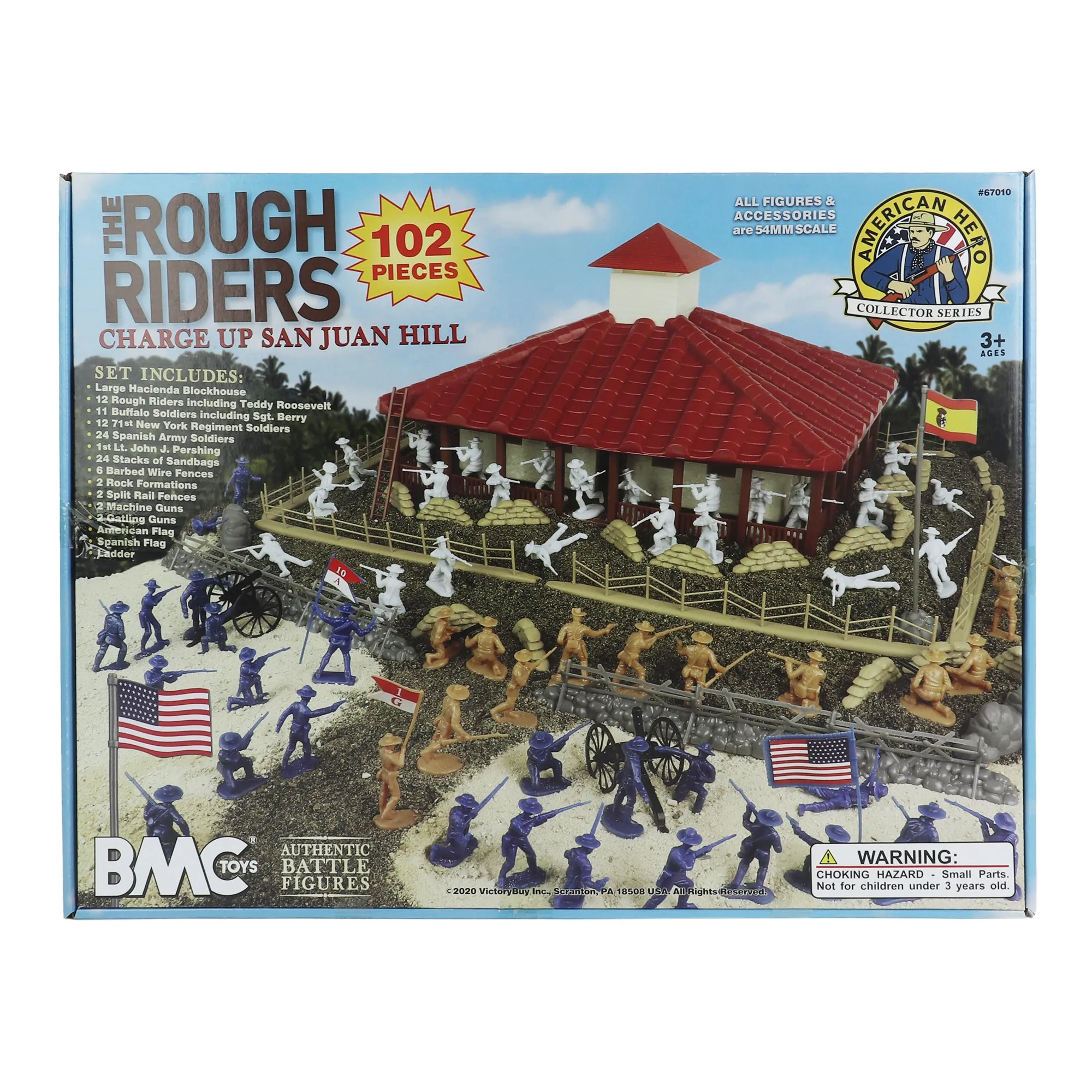 BMC The Rough Riders Charge Up San Juan Hill - 102pc Boxed Playset