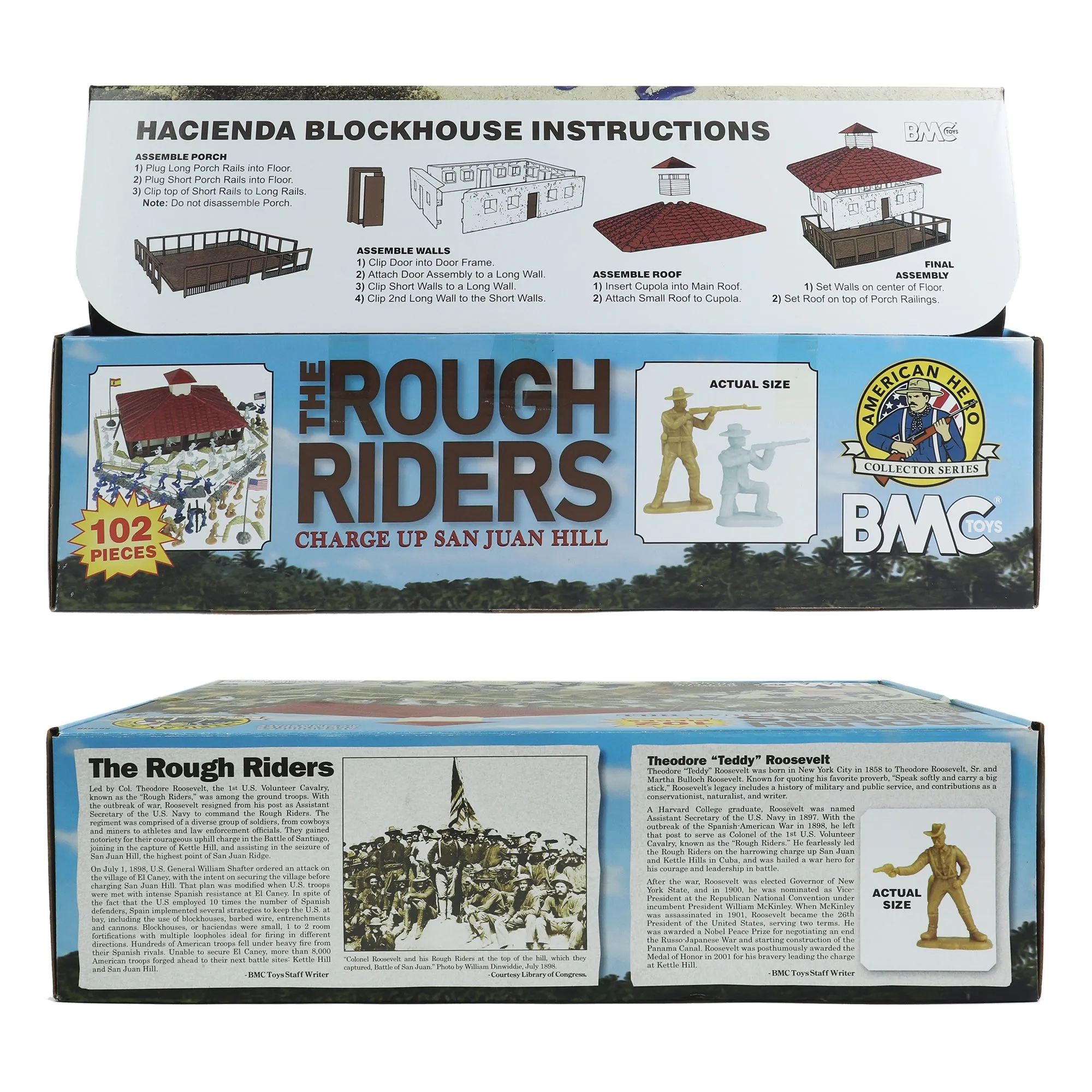 BMC The Rough Riders Charge Up San Juan Hill - 102pc Boxed Playset