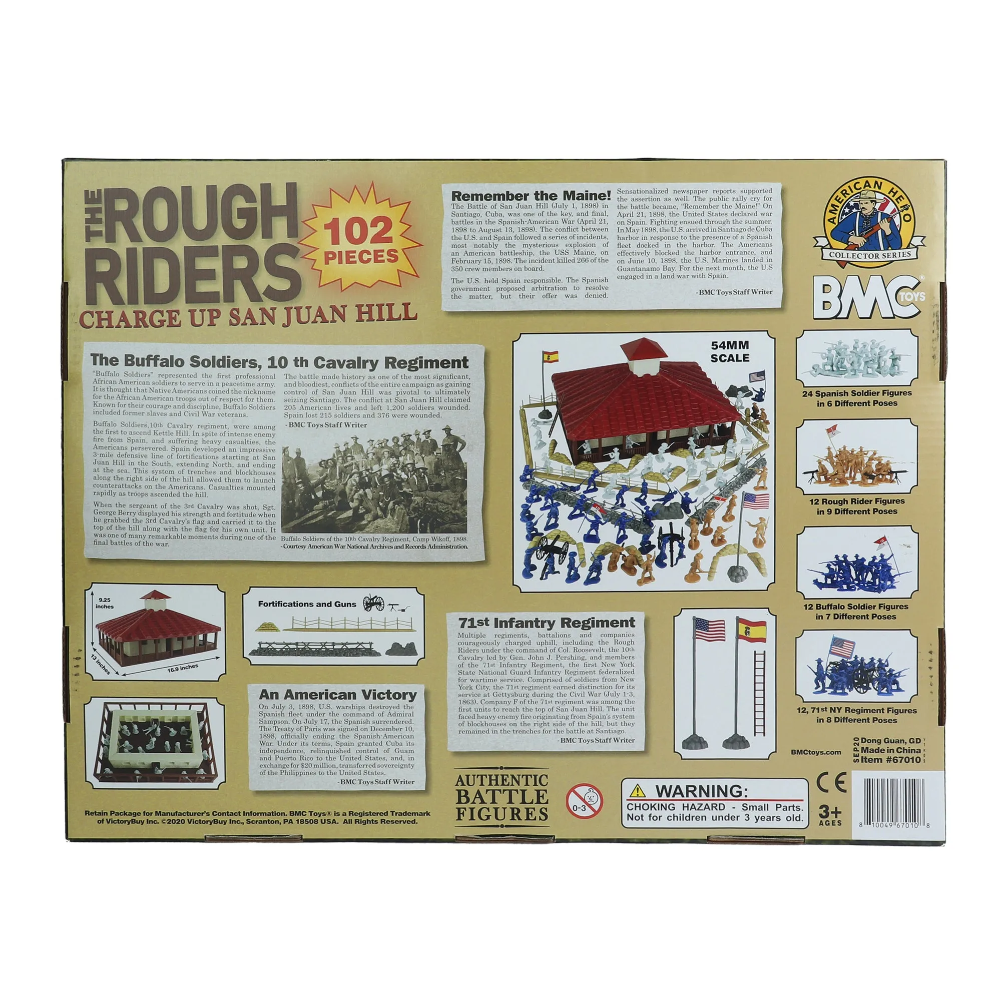 BMC The Rough Riders Charge Up San Juan Hill - 102pc Boxed Playset