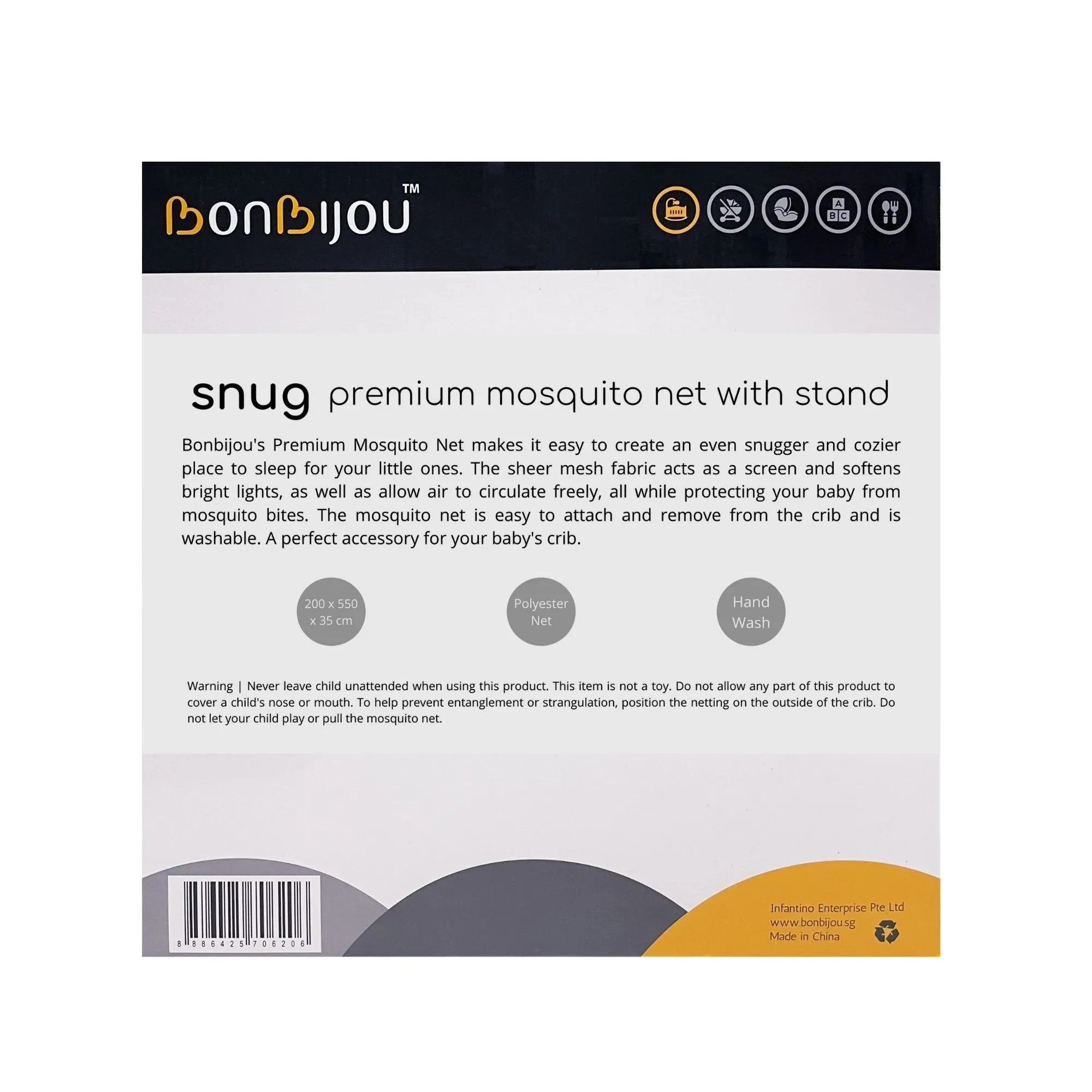 Bonbijou Premium Mosquito Net With Stand