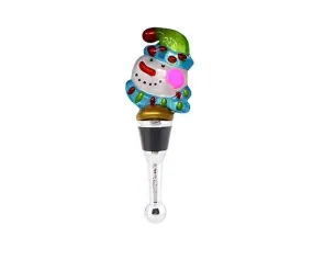 Bottle Stopper - Whimsical Snowman