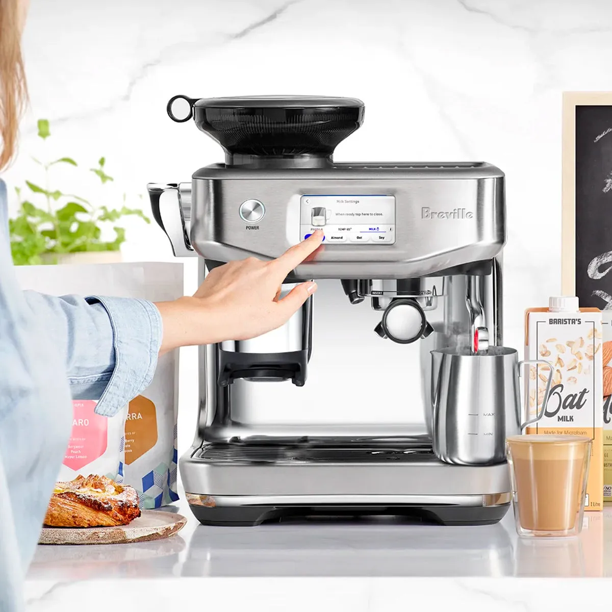 Breville Barista Touch Impress Automatic Espresso Machine #BES881BSS