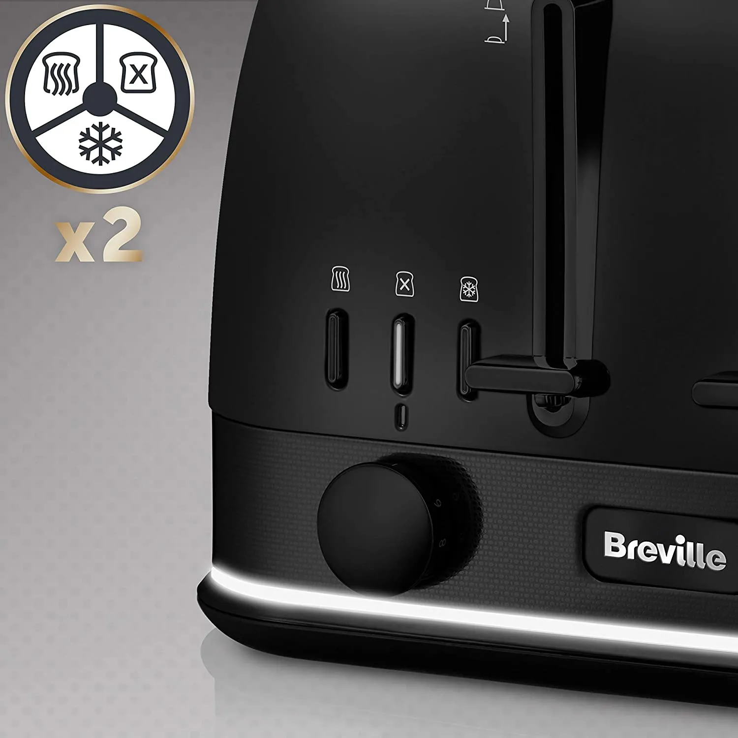 Breville New York Collection 4 Slice Toaster, Matt Black