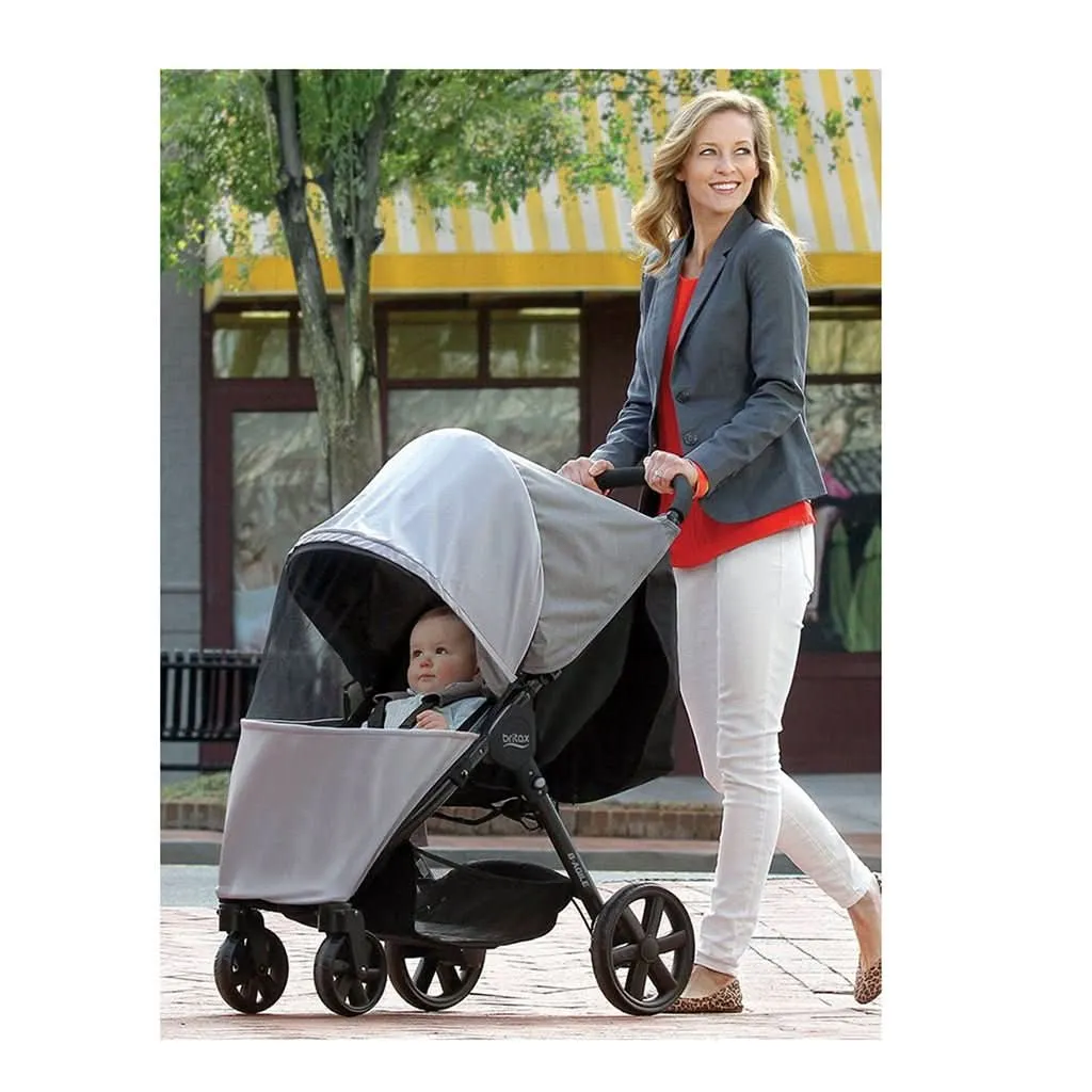 Britax B-Agile, B-Free, Pathway Single Stroller UPF 50  Sun and Bug Cover