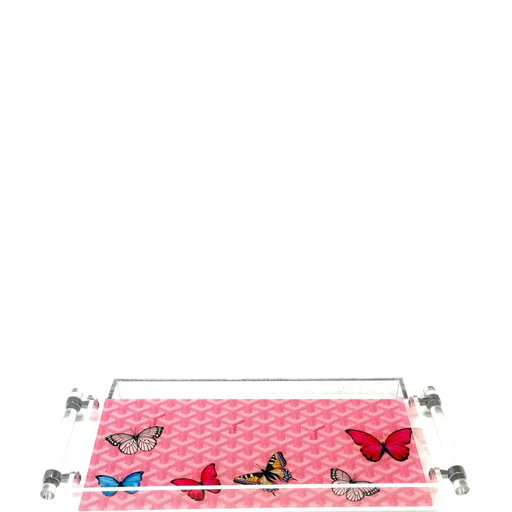 Butterflies Acrylic Tray